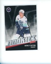 2026 Upper Deck National Hockey Card Day UD Victory Black Rookie Berkly Catton #V-13 card