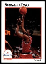 1991-92 Hoops Base Set Bernard King #218 card