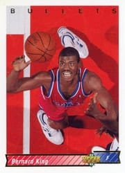 1992-93 Upper Deck Base Set Bernard King #286 card
