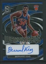 2022-23 Panini Spectra Illustrious Legends Signatures Bernard King #ILS-BKG card