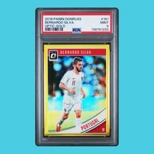 2018 Panini Donruss Bernardo Silva Optic Gold #161 card
