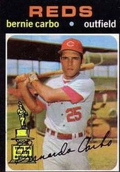 1971 Topps Base Set Bernie Carbo #478 card