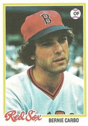 1978 Topps Base Set Bernie Carbo #524 card