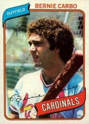 1980 Topps Base Set Bernie Carbo #266 card