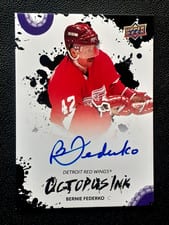 2025-26 Upper Deck Detroit Red Wings Centennial Octopus Ink Bernie Federko #OI-BF card