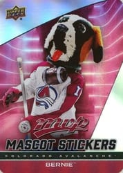 2025-26 Upper Deck MVP Mascot Stickers Bernie the St. Bernard #MS-7 card