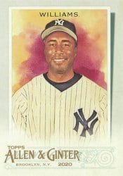 2020 Topps Allen & Ginter Base Set Bernie Williams #323 card