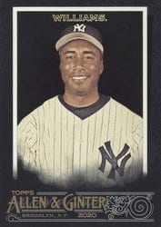 2020 Topps Allen & Ginter X Base Set Bernie Williams #323 card