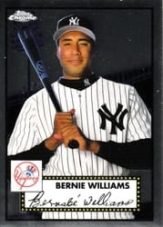 2021 Topps Chrome Platinum Anniversary Base Set Bernie Williams #513 card