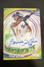 2025 Finest Moments Autographs Bernie Williams #FMA-BWI card