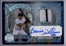 2025 Leaf Bronx Legacy Autograph Memorabilia Bernie Williams #AM-BW1 card