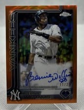2025 Topps Chrome Update Legends Autographs Bernie Williams #CLA-BWI card