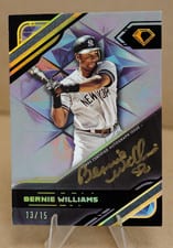 2025 Topps Diamond Icons Black PolychromatINK Autographs Bernie Williams #BPA-BW card