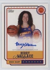 2024 Topps Chrome McDonald's All-American Event Autographs Berry Wallace #EA-BW