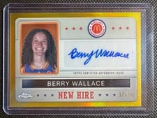 2024 Topps Chrome McDonald's All-American New Hire Badge Autographs Refractor Berry Wallace #NHB-BER