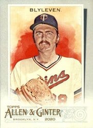 2020 Topps Allen & Ginter Base Set Bert Blyleven #311 card