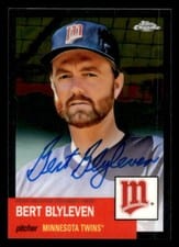 2022 Topps Chrome Platinum Anniversary Autographs Bert Blyleven #CPA-BB card