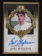 2022 Topps Gilded Collection Gold Frame Hall of Famers Autographs Bert Blyleven #HAFA-BB card