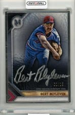 2023 Topps Museum Collection Framed Autographs Silver Bert Blyleven #MFA-BBL card