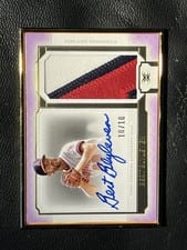 2024 Topps Definitive Collection Framed Autograph Patch Bert Blyleven #FAPC-BBL card