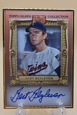 2024 Topps Gilded Collection Gold Frame Hall of Famers Autographs Bert Blyleven #HAFA-BB card