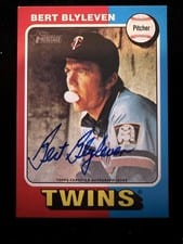 2024 Topps Heritage Real One Autograph Bert Blyleven #ROA-BBL card