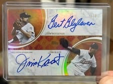 2024 Topps Dynamic Duals On-Card Dual Autographs Bert Blyleven / Jim Kaat #OCKB card