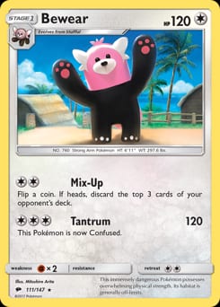 Burning Shadows Bewear #111 card