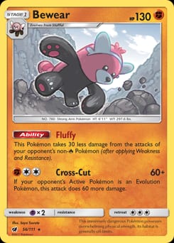Crimson Invasion Bewear #56 card