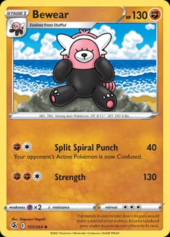 Fusion Strike Bewear #151 card