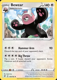Rebel Clash Bewear #150 card