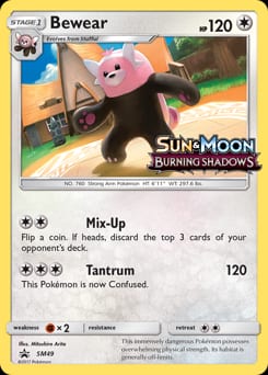 SM Black Star Promos Bewear #SM49 card