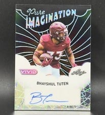 2025 Leaf Vivid Pure Imagination Autographs Bhayshul Tuten #PA-BT1 card