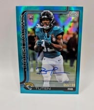 2025 Topps Chrome Rookies Autographs Bhayshul Tuten #RA-BT card