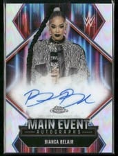 2026 Topps Chrome WWE Main Event Autographs Bianca Belair #MEA-BB card