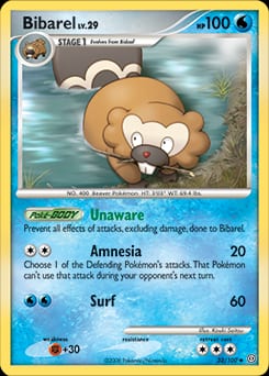 Stormfront Bibarel #32 card