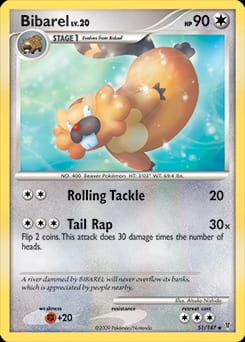 Supreme Victors Bibarel #51 card