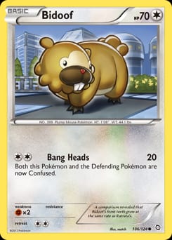 2012 Dragons Exalted Bidoof #106 card