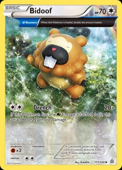 2015 Primal Clash Bidoof #117 card