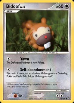 2008 Stormfront Bidoof #54 card