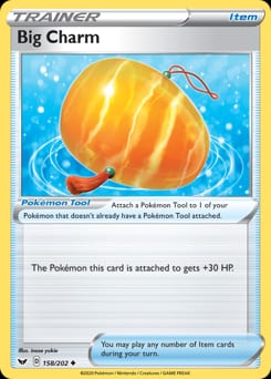 Sword & Shield Big Charm #158 card