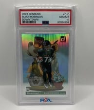 2023 Donruss Downtown! Bijan Robinson #D-10 card
