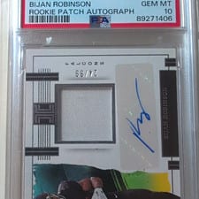 2023 Panini Impeccable Rookie Patch Auto Bijan Robinson #RPA-BR card