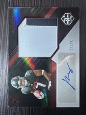 2023 Panini Limited Rookie Patch Autographs Jumbo Bijan Robinson #145 card