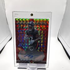 2023 Panini Mosaic Showtime Signatures Bijan Robinson #SS-BR card