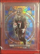 2023 Panini Mosaic Stained Glass Bijan Robinson #SG-25 card