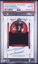 2023 Panini National Treasures Bijan Robinson #158 card