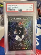 2023 Panini Obsidian Orbital Bijan Robinson #1 card