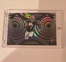 2023 Panini Obsidian Tunnel Vision Bijan Robinson #6 card