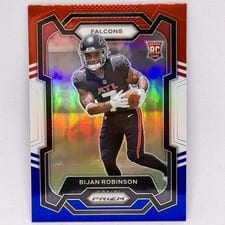 2023 Panini Prizm Bijan Robinson Red White Blue #305 card